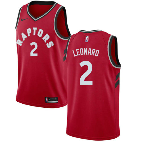 Nike Raptors #2 Kawhi Leonard Red Youth NBA Swingman Icon Edition Jersey