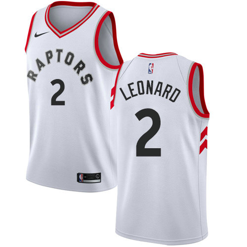 Nike Raptors #2 Kawhi Leonard White Youth NBA Swingman Association Edition Jersey