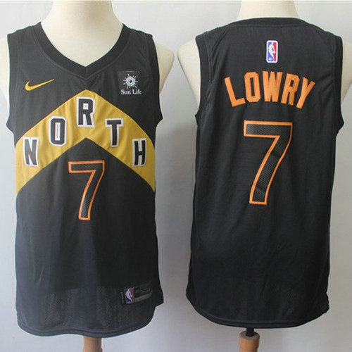 Nike Raptors #7 Kyle Lowry Black Youth NBA Swingman City Edition Jersey