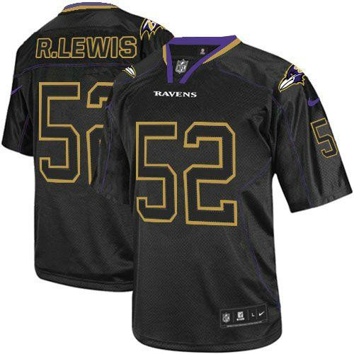 Nike Ravens #52 Ray Lewis Lights Out Black Youth Stitched NFL Elite Jersey