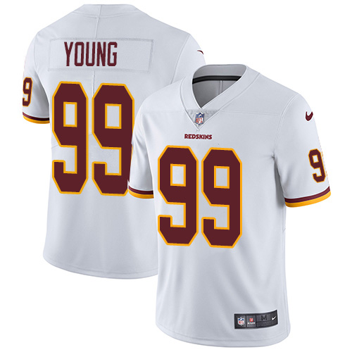 Nike Redskins #99 Chase Young White Men's Stitched NFL Vapor Untouchable Limited Jersey