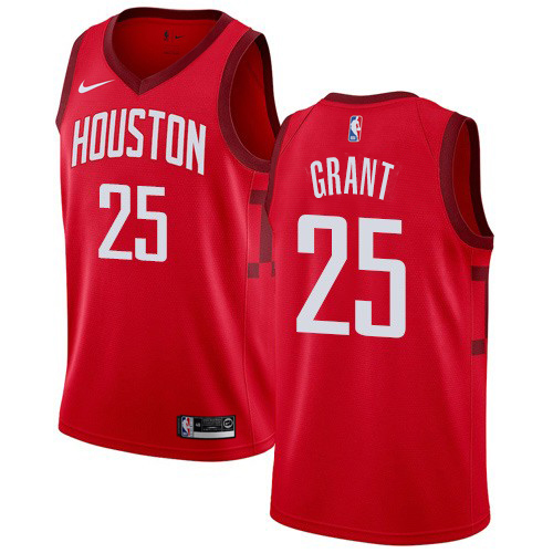 Nike Rockets #25 Jerian Grant Red NBA Swingman Earned Edition Jersey1