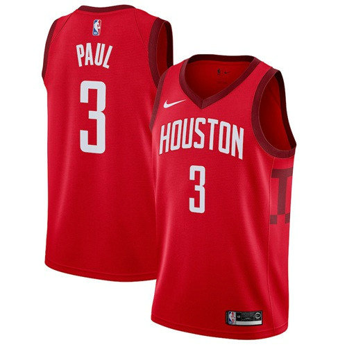 Nike Rockets #3 Chris Paul Red NBA Swingman Earned Edition
