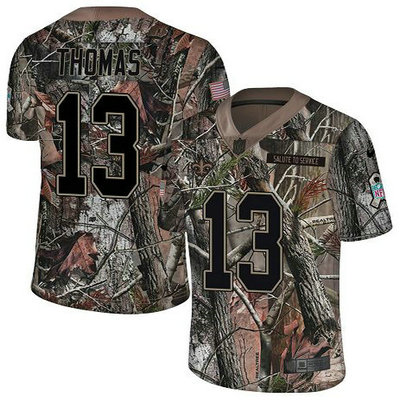 Nike Saints #13 Michael Thomas Camo Youth Stitched NFL Limited Rush Realtree Jersey