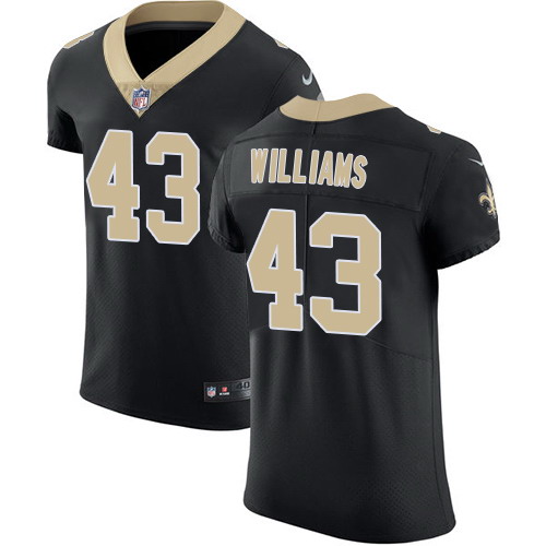 Nike Saints #43 Marcus Williams Black Team Color Men's Stitched NFL Vapor Untouchable Elite Jersey