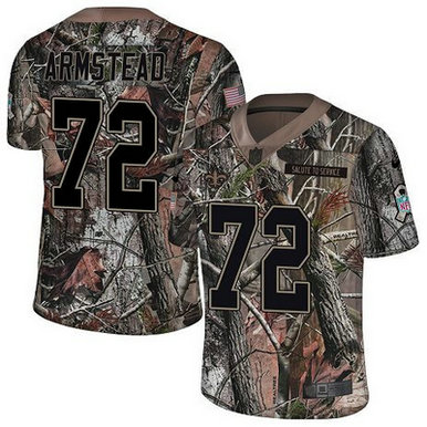 Nike Saints #72 Terron Armstead Camo Men's Stitched NFL Limited Rush Realtree Jersey