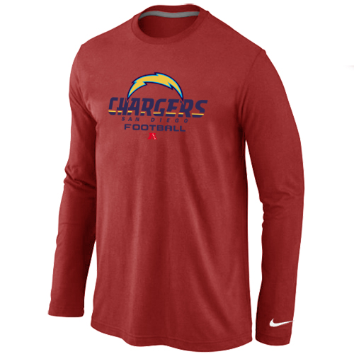 Nike San Diego Charger Critical Victory Long Sleeve T-Shirt  RED