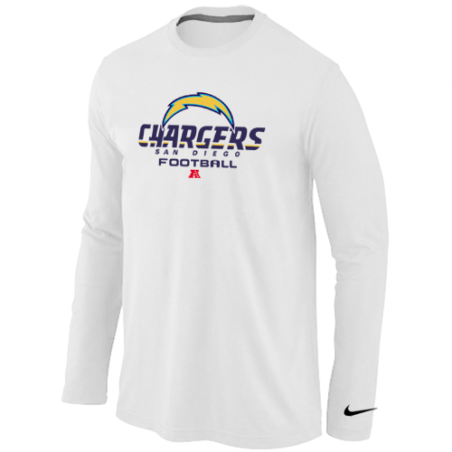 Nike San Diego Charger Critical Victory Long Sleeve T-Shirt  White
