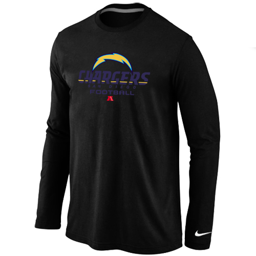 Nike San Diego Charger Critical Victory Long Sleeve T-Shirt Black