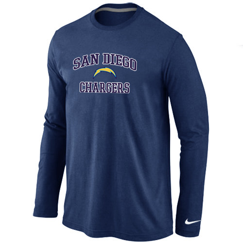 Nike San Diego Charger Heart & Soul Long Sleeve T-Shirt D.Blue