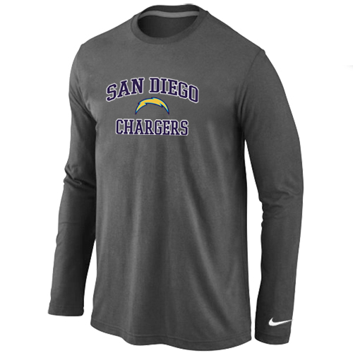 Nike San Diego Charger Heart & Soul Long Sleeve T-Shirt D.Grey