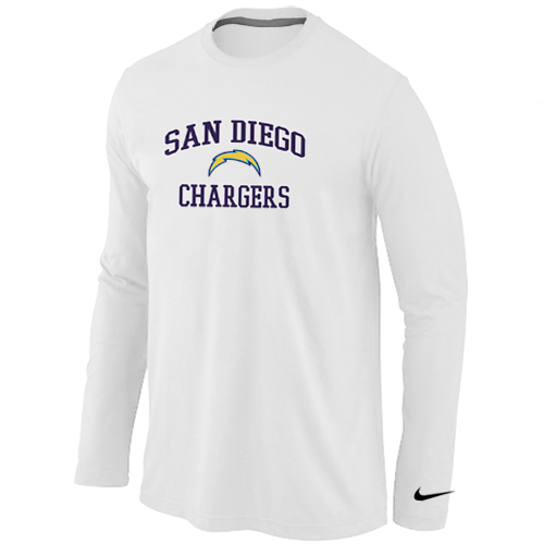 Nike San Diego Charger Heart & Soul Long Sleeve T-Shirt White