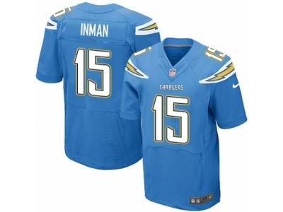 Nike San Diego Chargers #15 Dontrelle Inman Elite Electric Blue Jersey