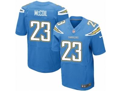 Nike San Diego Chargers #23 Dexter McCoil Elite Electric Blue NFL Jersey