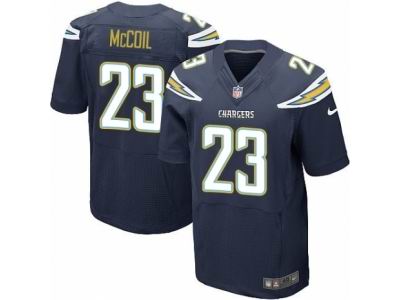 Nike San Diego Chargers #23 Dexter McCoil Elite Navy Blue Team Color NFL Jersey