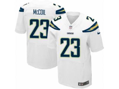 Nike San Diego Chargers #23 Dexter McCoil Elite White NFL Jersey