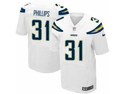 Nike San Diego Chargers #31 Adrian Phillips Elite White NFL Jersey