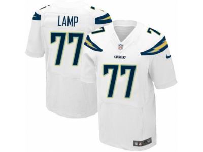 Nike San Diego Chargers #77 Forrest Lamp Elite White NFL Jersey