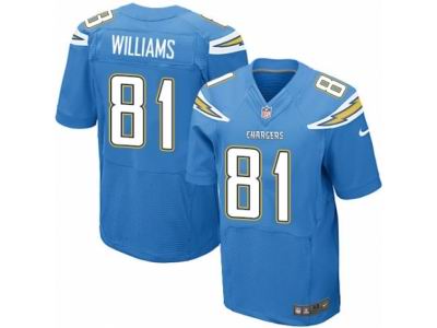 Nike San Diego Chargers #81 Mike Williams Elite Electric Blue Jersey