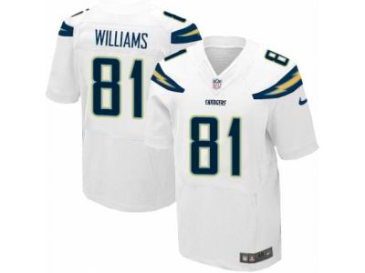 Nike San Diego Chargers #81 Mike Williams Elite White NFL Jersey