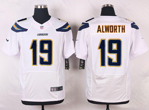 Nike San Diego Chargers 19 Lance Alworth White NFL New Elite Jersey
