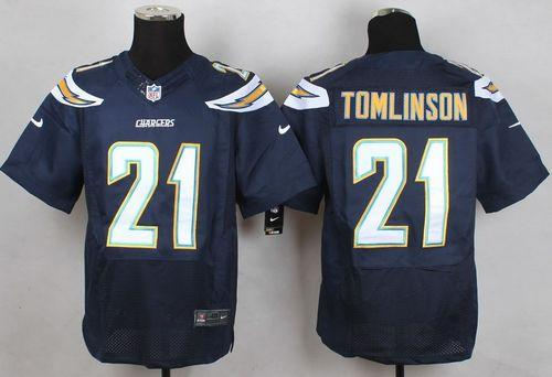 Nike San Diego Chargers 21 LaDainian Tomlinson Navy Blue Team Color NFL New Elite Jersey