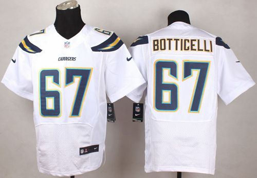 Nike San Diego Chargers 67 Cameron Botticelli White NFL New Elite Jersey