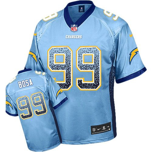 Nike San Diego Chargers 99 Joey Bosa Electric Blue Alternate NFL Elite Drift Fashion Jersey