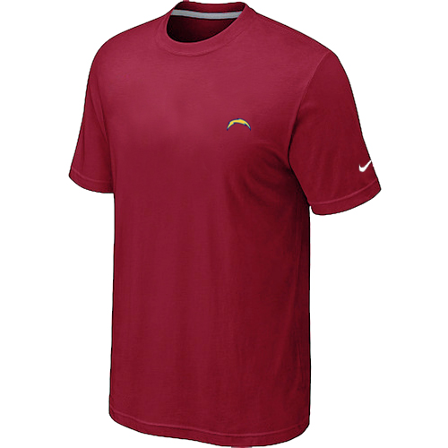 Nike San Diego Chargers Chest embroidered logo T-Shirt RED