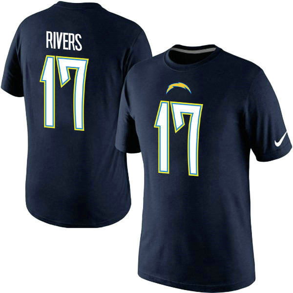 Nike San Diego Chargers Phillip Rivers Pride Name & Number T-Shirt D.Blue