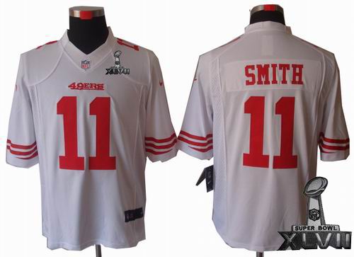 Nike San Francisco 49ers #11 Alex Smith white limited 2013 Super Bowl XLVII Jersey