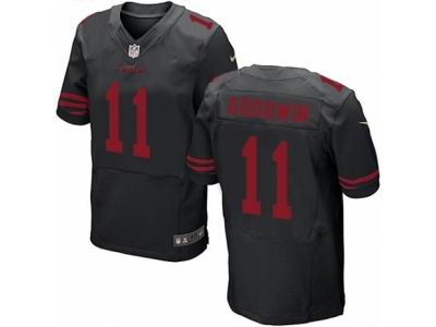 Nike San Francisco 49ers #11 Marquise Goodwin Elite Black NFL Jersey