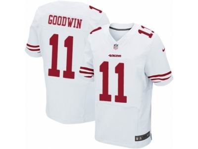 Nike San Francisco 49ers #11 Marquise Goodwin Elite White NFL Jersey