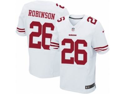 Nike San Francisco 49ers #26 Rashard Robinson Elite White NFL Jersey