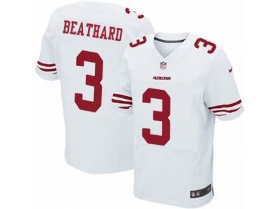 Nike San Francisco 49ers #3 C. J. Beathard Elite White NFL Jersey