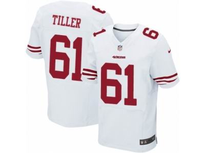 Nike San Francisco 49ers #61 Andrew Tiller Elite White NFL Jersey