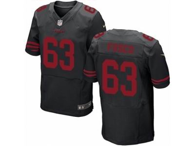 Nike San Francisco 49ers #63 Brandon Fusco Elite Black NFL Jersey