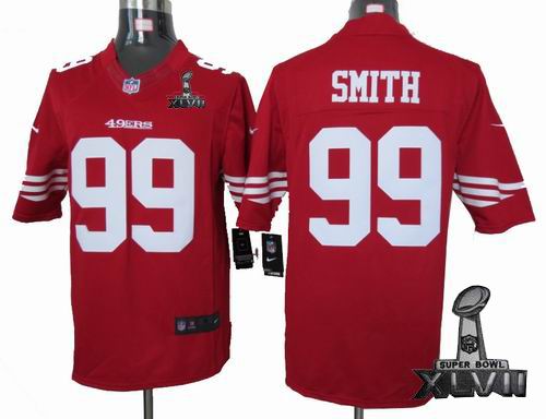 Nike San Francisco 49ers #99 Aldon Smith red limited 2013 Super Bowl XLVII Jersey