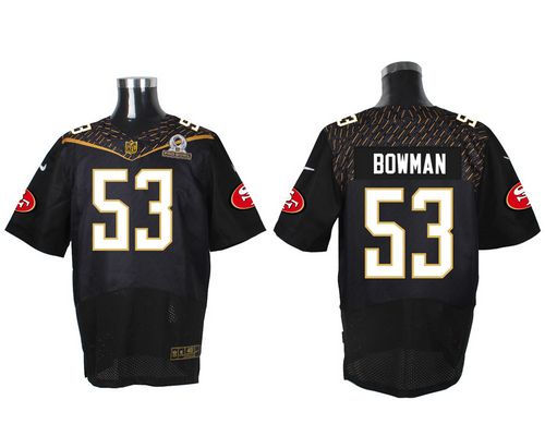 Nike San Francisco 49ers 53 NaVorro Bowman Black 2016 Pro Bowl NFL Elite Jersey