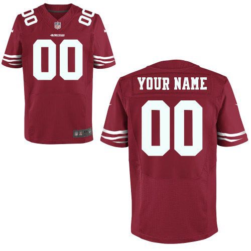Nike San Francisco 49ers Customized Elite Team Color Red Jersey