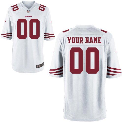 Nike San Francisco 49ers Customized Game White Jersey