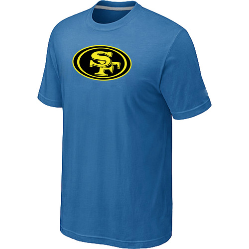 Nike San Francisco 49ers Neon Logo Charcoal light Blue T-shirt