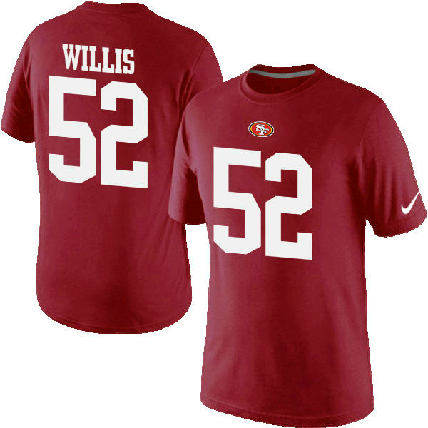 Nike San Francisco 49ers Patrick Willis Pride Name & Number T-Shirt Red