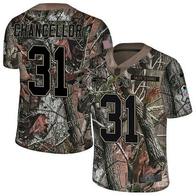 Nike Seahawks #31 Kam Chancellor Camo Youth Stitched NFL Limited Rush Realtree Jersey