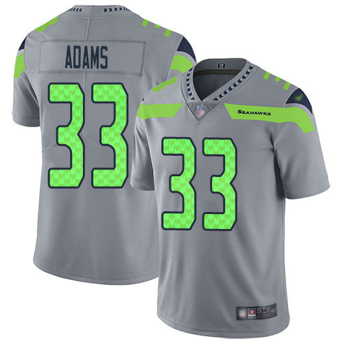 Nike Seahawks #33 Jamal Adams Gray Men's Stitched NFL Limited Inverted Legend Jersey