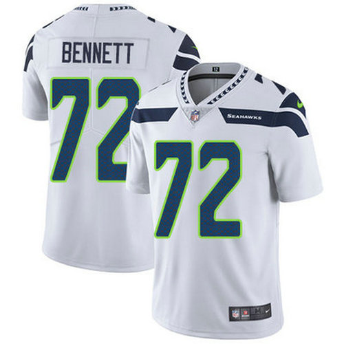 Nike Seahawks #72 Michael Bennett White Youth Stitched NFL Vapor Untouchable Limited Jersey
