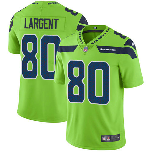 Nike Seahawks #80 Steve Largent Green Youth Stitched NFL Limited Rush Jersey