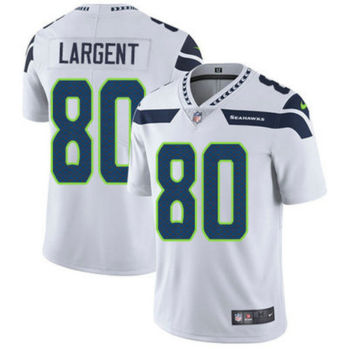 Nike Seahawks #80 Steve Largent White Youth Stitched NFL Vapor Untouchable Limited Jersey