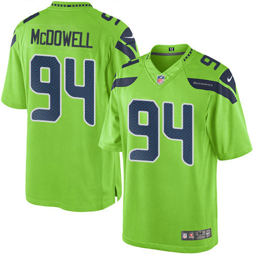 Nike Seahawks #94 Malik McDowell Green Youth Stitched NFL Limited Rush Jersey