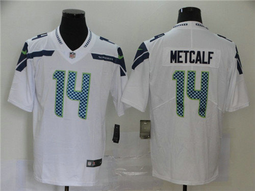 Nike Seahawks 14 D.K. Metcalf White Vapor Untouchable Limited Jersey